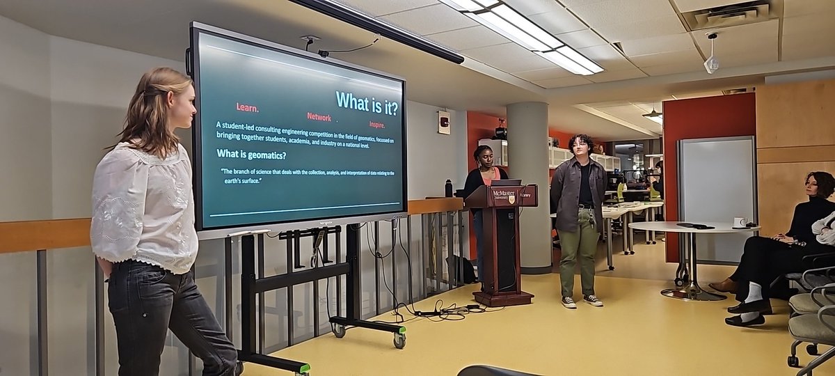 One of our teams from last year's National Geomatics Competition. Alice, Amaka and Eva talk about their experience in the Competition where they won honorable mention.
