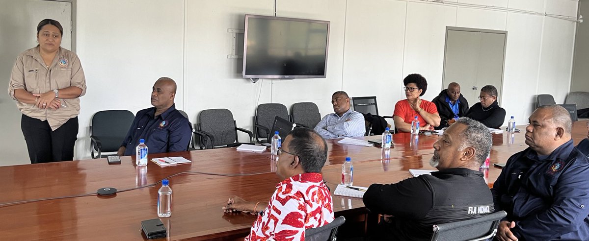 Acting PM Hon. <a href="/bimanprasad/">Professor Biman Prasad DPM, Fiji</a> attended the second meeting of the Emergency Committee in Suva yest.
✅Hon. Prasad encouraged the expedition of relief assistance to affected Fijians, &amp; commended the work done by the @FijiNDMO in ensuring the safety of all Fijians during TC Mal.