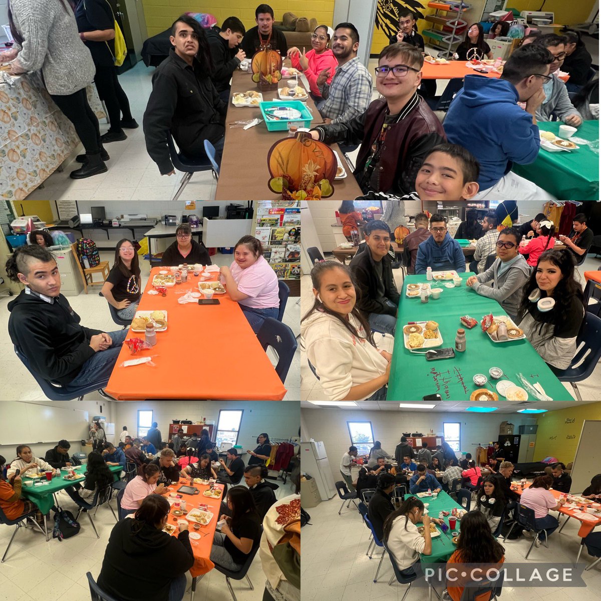 MVargas_EDHS's tweet photo. Today our PAS students ate their Thanksgiving lunch together & we sampled their families dessert recipes! So many great desserts sampled & very full bellies & hearts ππΌππΌππ«ΆπΌ #ThanksgivingLunch #Thankful #TeamSISD @A_Solis_EDHS https://t.co/Lc3crOMbNi
