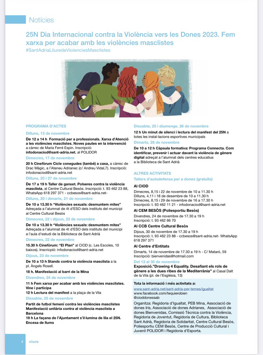 Bien. Esto está mejor. 
Rectificar es de sabios.  
Esta otra propuesta tiene un color más 🟪 #miradamascompleta  

Y recuerden hay un gran trabajo realizado año tras año por el Consell de Dones de #santadria  mujeres que nos representan a todas. 💜🚺

<a href="/AjSantAdria/">Ajuntament SantAdrià</a>
