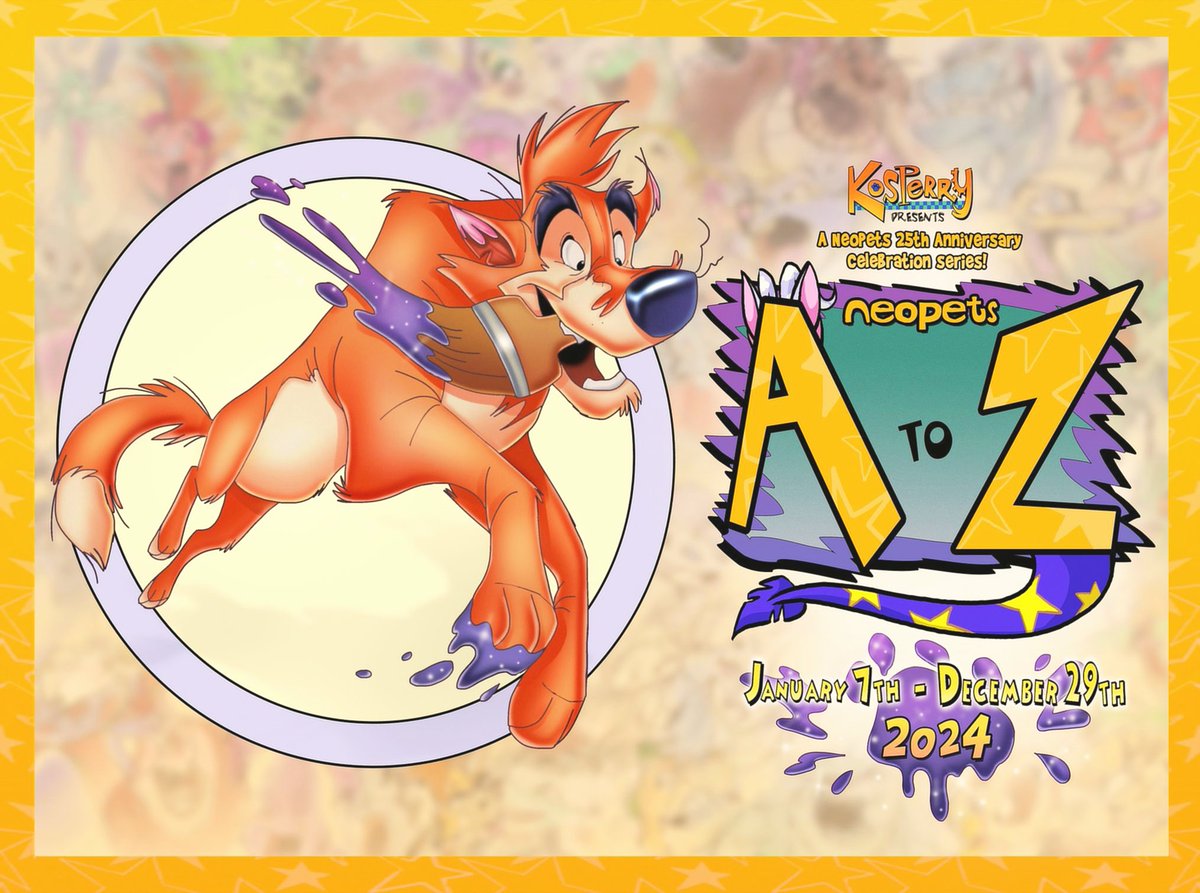 Time to officially announce my upcoming art series...⭐️Neopets: A to Z!🐾 So, 2024 marks @Neopets 25th anniversary! (And 20 years since I became a Neopian myself!) To celebrate, I will be sharing weekly art of my renditions all 55 neopet species over the course of the whole year!