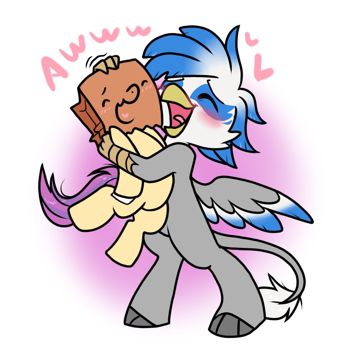 paperbagpony's tweet photo. Safe commission for @Chibi_Gojira https://t.co/IDHRUWAarP
