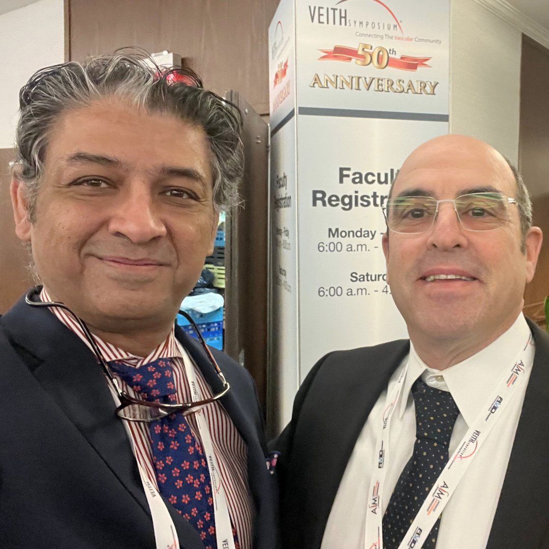 _AdnanSiddiqui's tweet photo. With Allan Brooks at #VEITH in NYC talking about #stroke and tandem occlusions.
#neurosurgery #cerebrovascular #neurosurgeon https://t.co/kik4UX7kTh