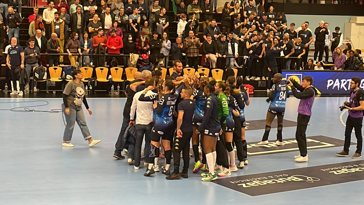Le @cthb l’emporte devant <a href="/ogcnicehb/">OGC Nice Handball</a> 27-25. Un match très disputé bravo les #Conquérantes <a href="/YvesGuer/">yves guerin</a> <a href="/BouhourC/">BOUHOUR Christophe</a> @mkmoulay
