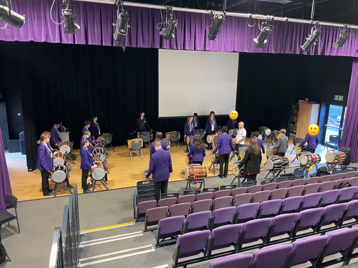 Students had a great time learning the Dhol drum today as part of anti-bullying week with <a href="/HitDhol/">Hit the Dhol</a> thanks <a href="/MrBaker34205850/">Mr Baker</a> for organising! 🪘