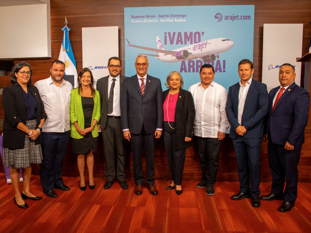 ✈️ ¡Bienvenida ARAJET al cielo argentino! 🇦🇷

🛫 <a href="/ANACargentina/">ANAC</a> da una cálida bienvenida a <a href="/arajetairlines/">Arajet</a> , que ha inaugurado oficialmente sus operaciones en Argentina con vuelos directos entre Ezeiza y Santo Domingo.