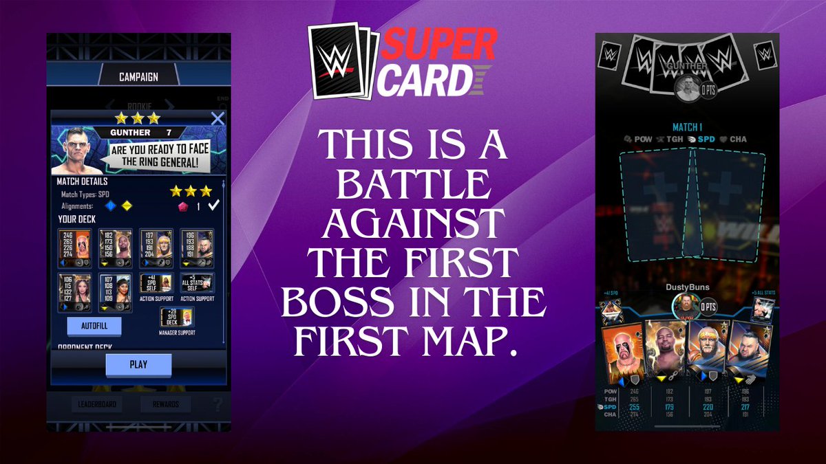 let's take a closer look at what it looks like to challenge a boss in Campaign Mode #WWESupercard