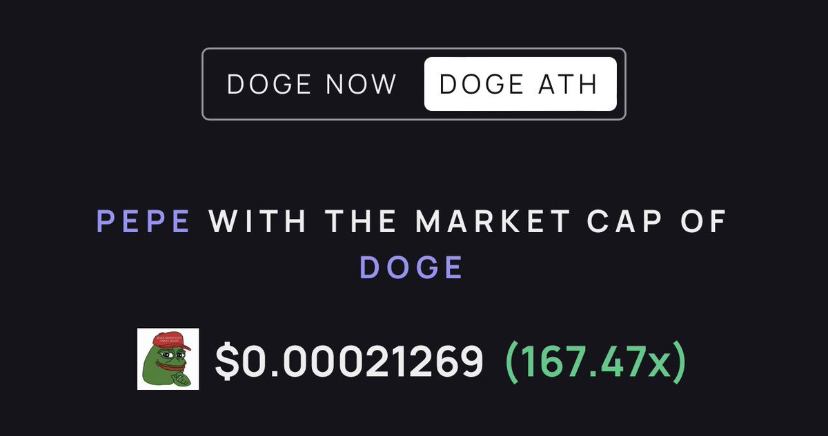 phugazinomics's tweet photo. $PEPE is destined to surpass DOGE ath https://t.co/VfsMgpmIRM