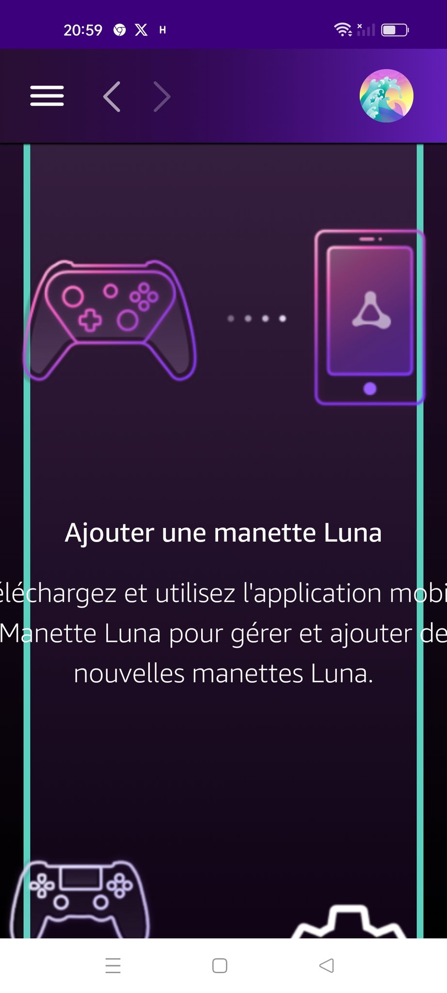 Vikinggeek on X: Essai de Luna la plateforme de streaming de jeux qui  arrive en France.si vous avez  Prime:quelques jeux,sinon pour 10  bcp de jeux en plus et pour 19.90 le ++