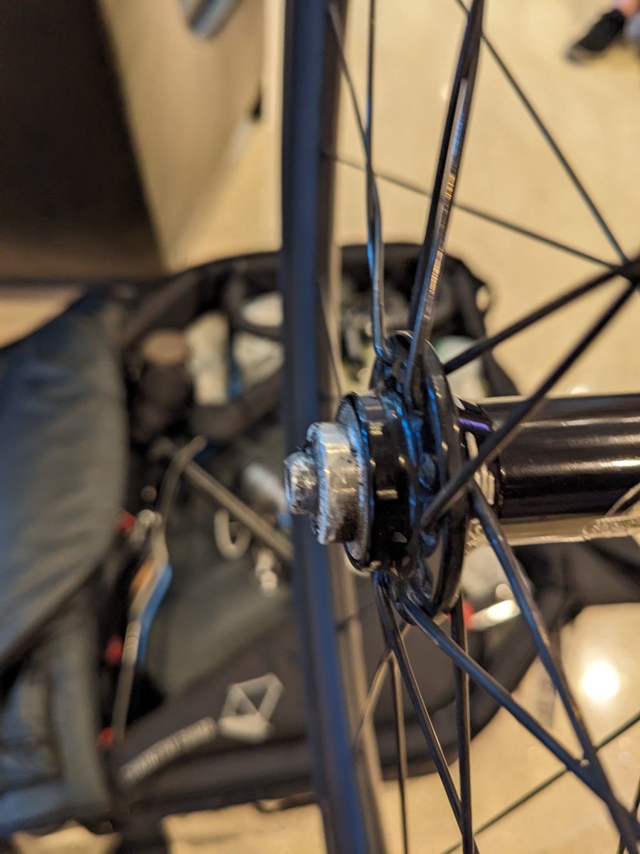 Thanks <a href="/AlaskaAir/">Alaska Airlines</a>. Only way I can see this happening is if my bike bag got dragged around. Damage to my Post Carry Co Transfer case and my White Industries hub