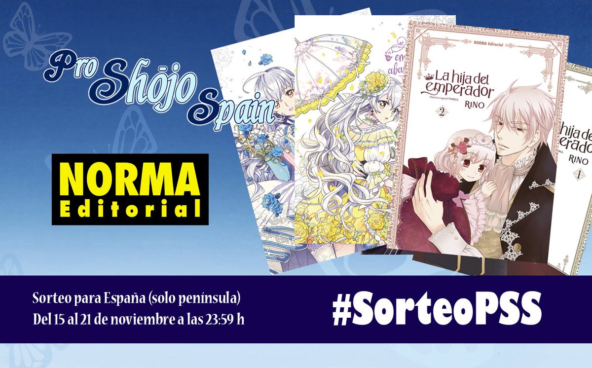¡Sorteamos un 'Starter pack manwha' en colaboración con <a href="/NormaEdManga/">NormaEdManga</a>!

Bases para participar:

✔️ Seguir a <a href="/NormaEdManga/">NormaEdManga</a> y <a href="/shojospain/">🌸Pro Shōjo Spain🌸</a> 
🔁 RT a este tuit
📝 ¿Preferiríais ser una emperatriz abandonada o la hija de un emperador tirano que os quiere matar?

#SorteoPSS #manhwa