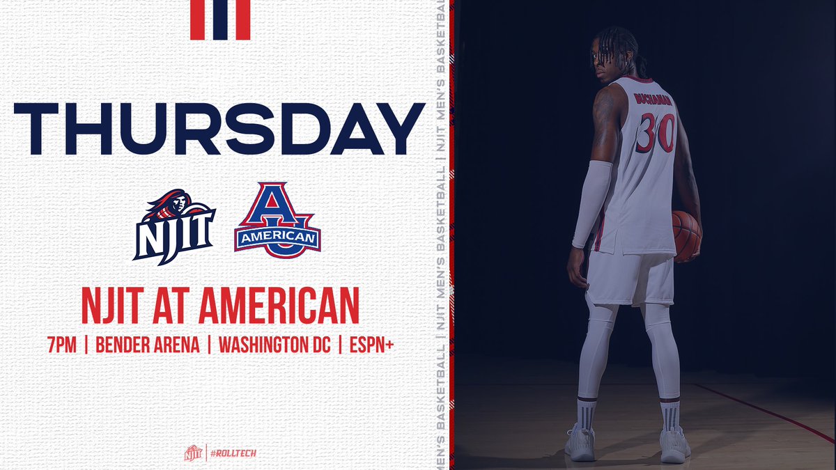 𝐓𝐎𝐌𝐎𝐑𝐑𝐎𝐖‼️ Back on the Road for a 7pm matchup with American 📰| njithighlanders.com/news/2023/11/1…