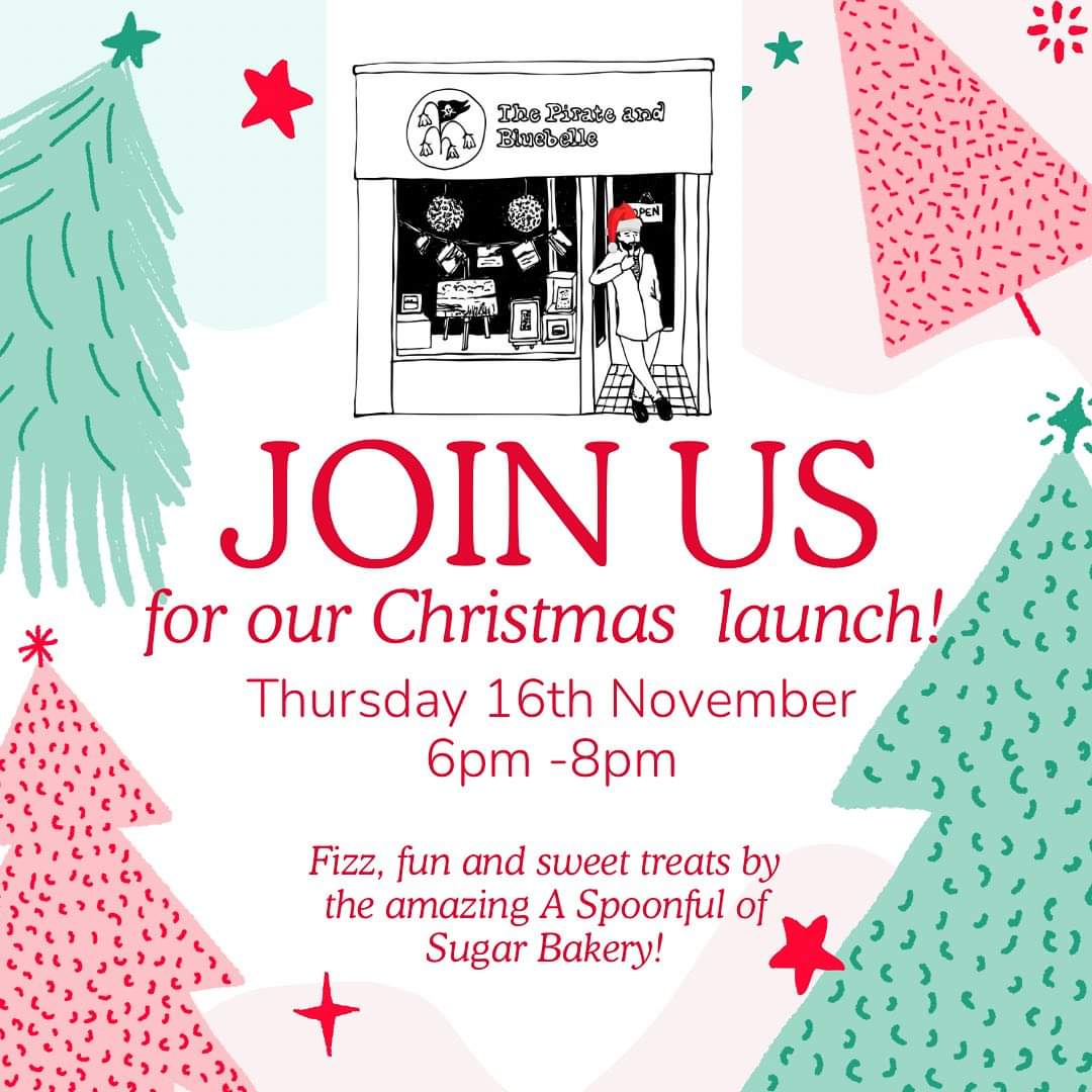 The @piratebluebelle Christmas launch takes place this Thursday 16th November 6pm-8pm.

23 Kempock St, Gourock PA19 1NB discoverinverclyde.com/businesses/the…

#DiscoverInverclyde #Christmas #Gourock #Scotland #ScotlandIsCalling #ChooseLocal #ScotlandLovesLocal