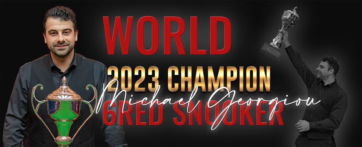 ibsf's tweet photo. Michael Georgiou wins the World Men 6Red Championship 2023

READ: https://t.co/nV15EJYZ4f…

#LetsPlaySnooker 
#WorldChampionships2023 
#Doha #Qatar #Snooker #6Red https://t.co/B4jWCh4sWK