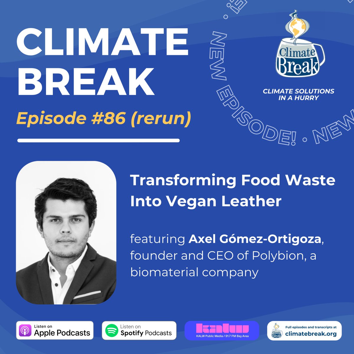 How can we transform food waste into vegan leather? 🌱🎙️

We sit with Axel Gómez-Ortigoza, founder and CEO of Polybion. Polybion’s fabric technology has created a more sustainable and vegan leather derived from food waste called “Celium." Listen to the full episode today! 🥭🥕🍋