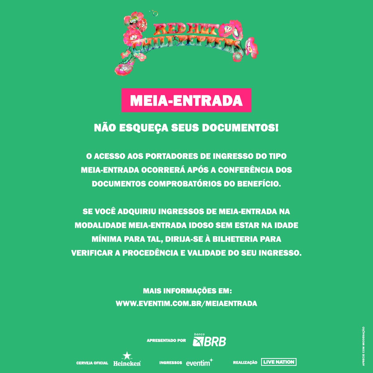 LiveNationBR's tweet photo. A Arena do Grêmio está prestes a vivenciar um show histórico, dia 16/11, do #RedHotChiliPeppers, com #IronTom e #69Enfermos como convidados especiais! Não fique de fora dessa e arrasta pro lado para saber todas as informações 🌶️ https://t.co/rkU6v1WbTi