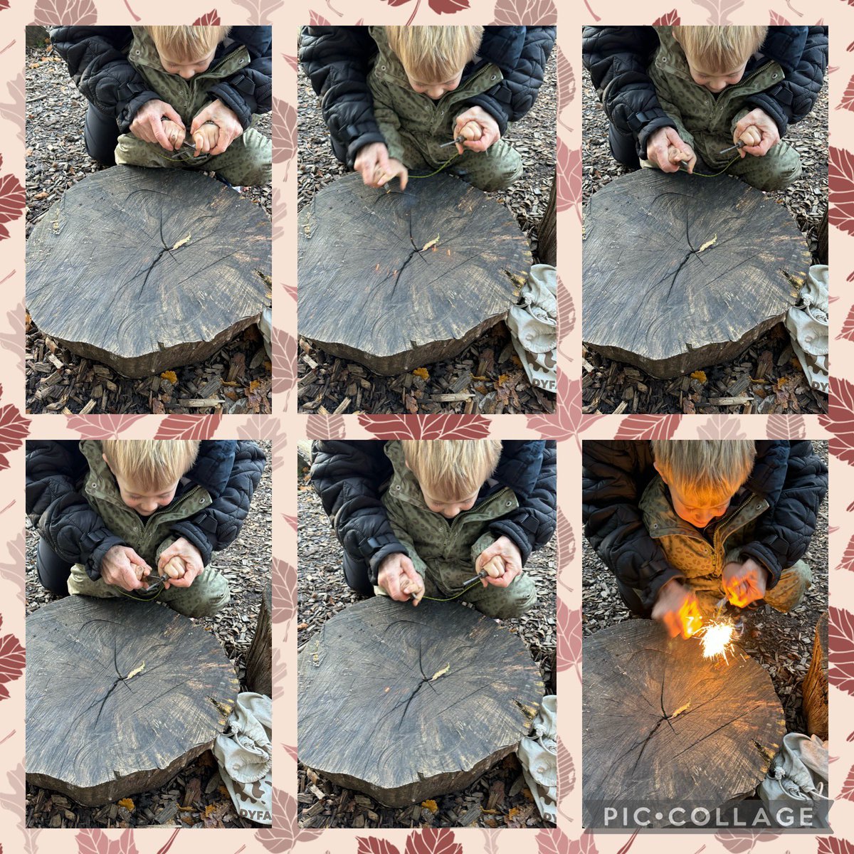 Making sparks for Diwali, a great afternoon, building connections & making adaptations so that Forest School activities and risky play are accessible for all children in a group. @TherapyForest @OutdoorEdChat