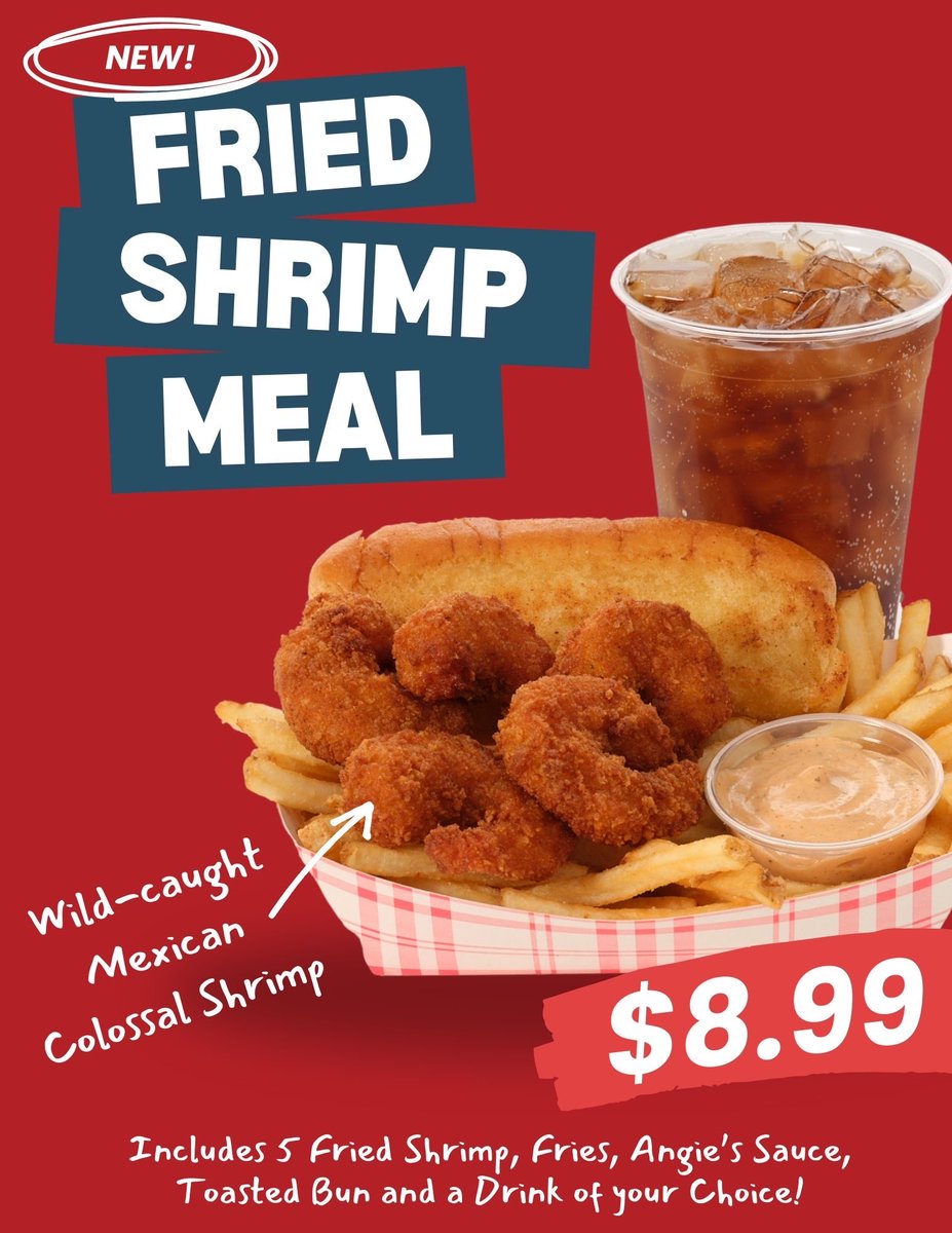Starting Saturday, Baseline &amp; Hardy and Pinnacle Peak &amp; 19th Ave will be testing the fried shrimp meal. All stores should have them 1 week after.