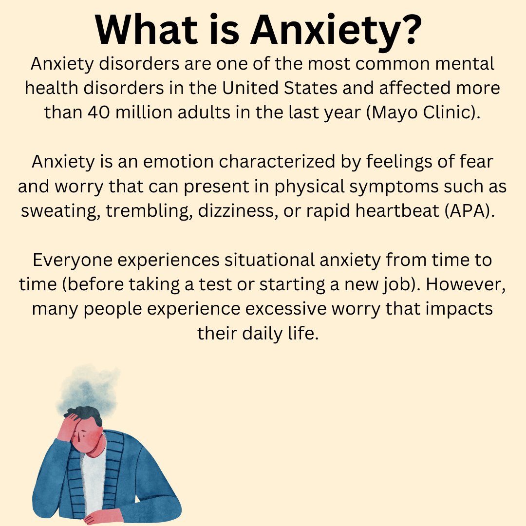 KSUPRADAA's tweet photo. Welcome back to Wellness Wednesdays! This week, the PRADAA team is focusing on combatting anxiety. #KeepRising#KSUCaps #mentalhealthawareness #anxiety https://t.co/WxMkmcEqYT