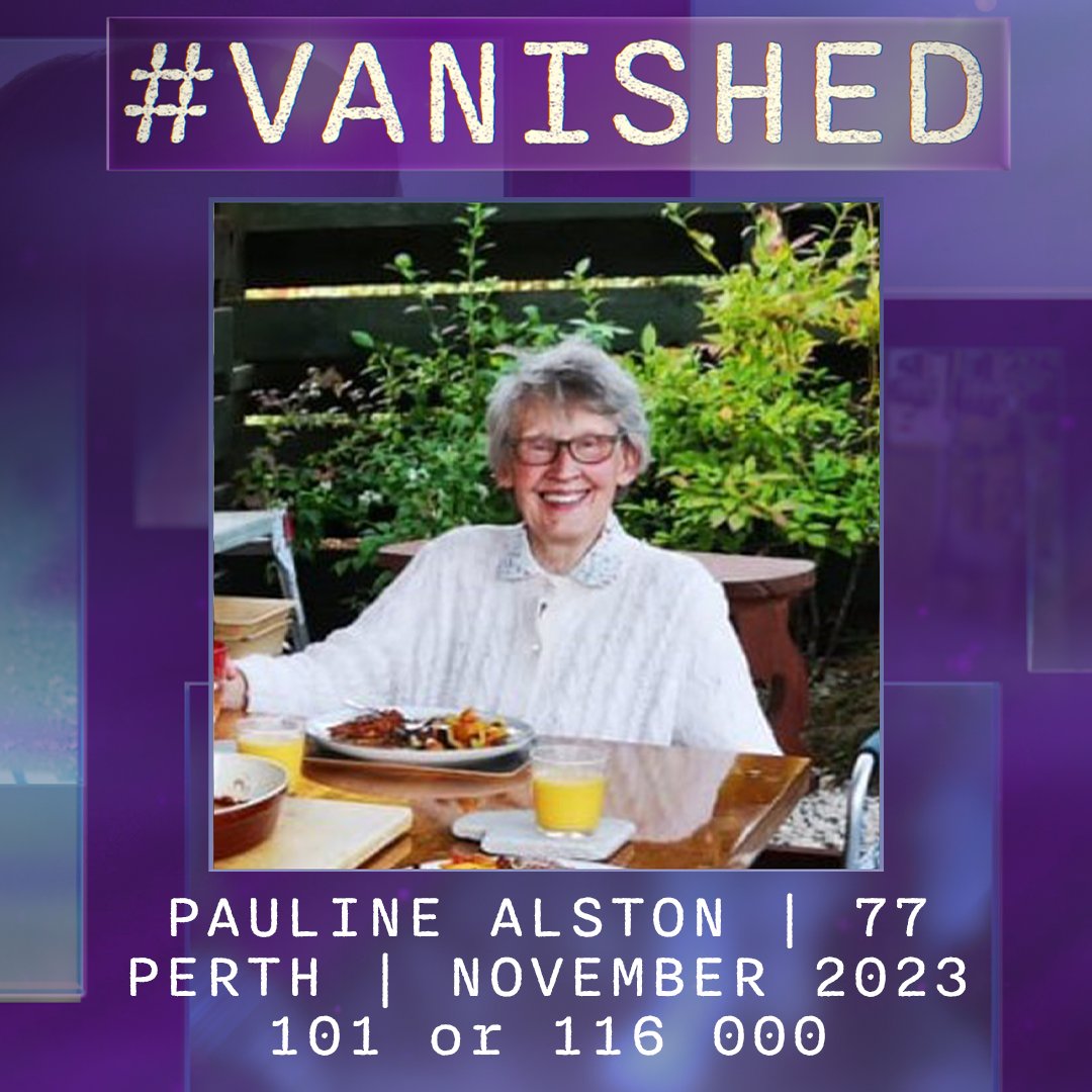 ITNProductions's tweet photo. @mrdanwalker @missingpeople @channel5_tv Police are after your help to find Pauline Alston, who's missing in Perthshire.

She was last seen at her home in the Pitcairngreen area.

Police say she would have left home on foot.

More info: https://t.co/ivBmqslW8L

@mrdanwalker | @missingpeople | @channel5_tv | #Vanished https://t.co/DZODYsig6A