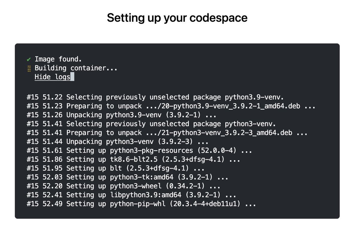0GiS0's tweet image. Cuando mi M1 me dice “Yo paso de ejecutar eso” pasamos a plan B: GitHub Codespaces 😎 #GitHubCodespaces