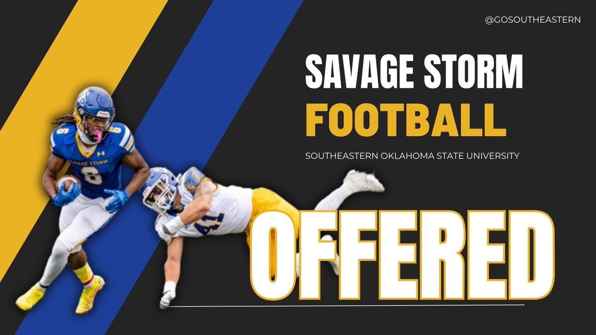 After a great conversation with @Coach_KWhite I am blessed to receive my 3rd offer from Southeastern Oklahoma State @CoachSmith_31 @CoachJBlank @PrepRedzoneOK @OklaPrepSports