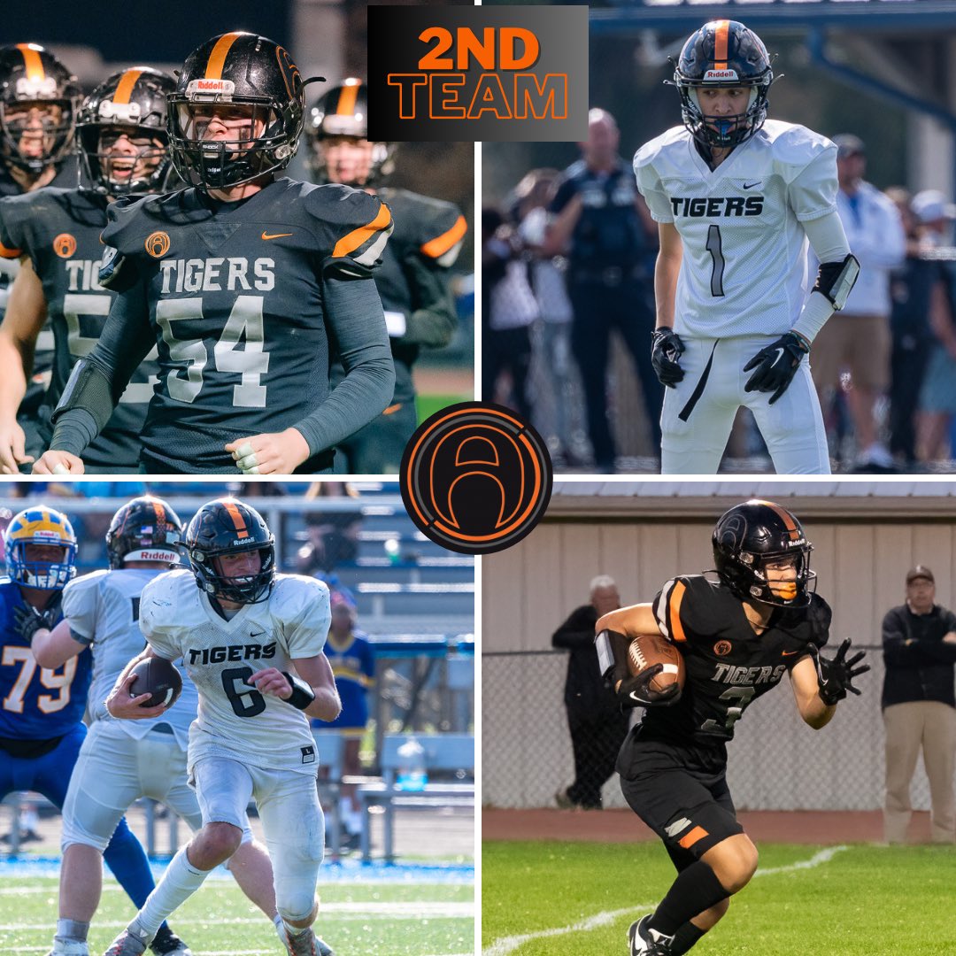 Congrats to our 2nd Team All-League: Logan McClaine-LB Andrew Bergman-DB Nick Fry-RB Blake Gerstung-WR