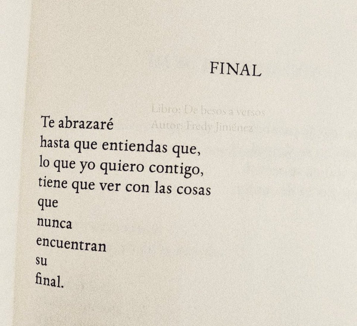 Cementedelibros's tweet image. “Te abrazaré 
hasta que entiendas que,
lo que yo quiero contigo.
tiene que ver…”
Autor: Fredy Jimenez
#cementeriodelibros