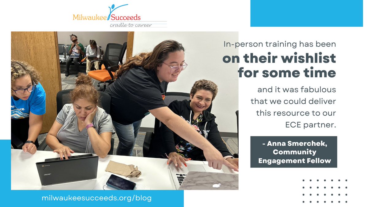 MKESucceeds's tweet image. The Ambassadors have been looking for ways to use their talents in support of the #ECE sector – and this was the perfect opportunity! milwaukeesucceeds.org/blog/ece-ambas… #ECEmatters