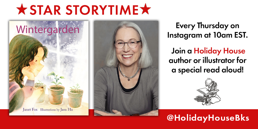 Holiday House Publishing, Inc. (@holidayhousebks) on Twitter photo Be sure to tune into our Star Storytime tomorrow featuring <a href="/janetsfox/">Janet Fox believes stories change the world</a> and her newest #picturebook WINTERGARDEN!
ow.ly/z71j50Q7bMO
#StarStorytime Be sure to tune into our Star Storytime tomorrow featuring <a href="/janetsfox/">Janet Fox believes stories change the world</a> and her newest #picturebook WINTERGARDEN!
ow.ly/z71j50Q7bMO
#StarStorytime
