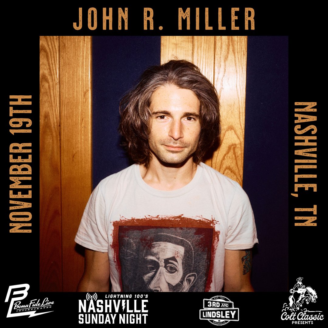 Grab your #NashvilleSundayNight tickets now and let @johnrmillerWV transport you to a shadowy honkytonk of emotions! 🎟️ticketweb.com/event/john-r-m…