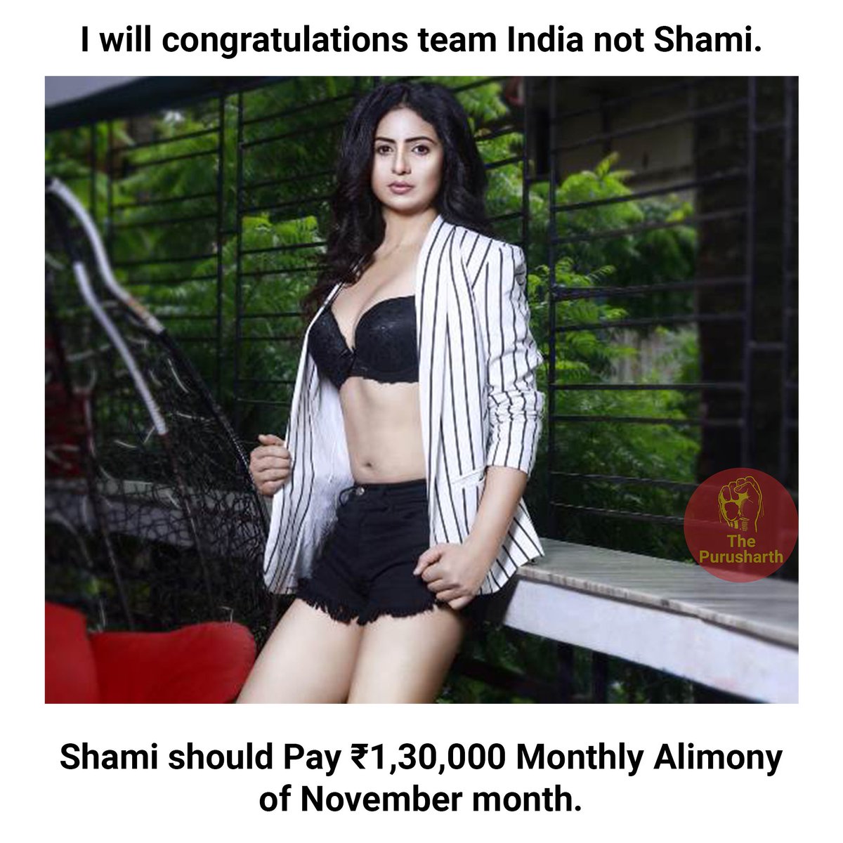 Ho gaya match? Let's talk about legal extortion business now. 

#Shami 
#FalseCases 
#GenderBiasedLaws 
#Maintenace 
#Alimony 
#MoreWicketsMoreAlimony 
#MoreRunsMoreAlimony 
#MoreSalaryMoreAlimony 
#InternationalMensDay #MenToo #INDvsNZ #IndiaVsNewZealand #CWC2023 #WorldCup2023…