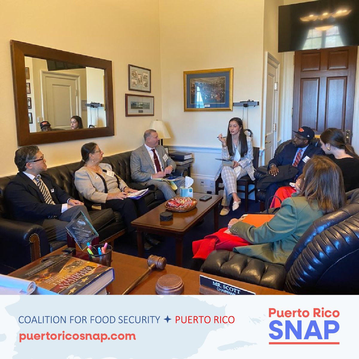 PuertoRicoSNAP's tweet photo. We extend our thanks to the office of Congressman David Scott for the meeting with their staff to discuss the importance of Puerto Rico's transition to SNAP, alongside Bread for the World CEO, and Georgia advocates.

#PRNAPtoSNAP #FoodEquityForPuertoRico #FarmBill2023 https://t.co/adPsTJlEHV