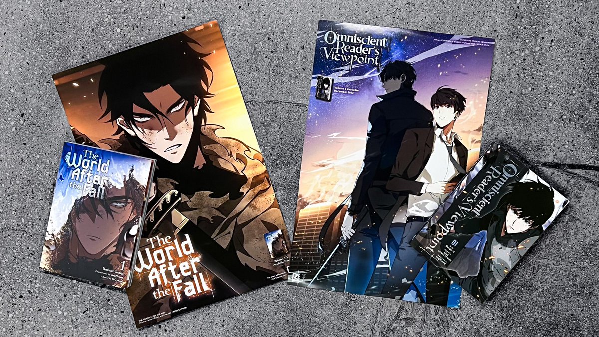 You can get a cool double-sided poster featuring singNSong's titles, The World After the Fall and Omniscient Reader's Viewpoint!

How? Just stop by our booth (1706) at Anime NYC during certain hours and grab one! Easy!

More info on Anime NYC activities: buff.ly/49CE7Ph