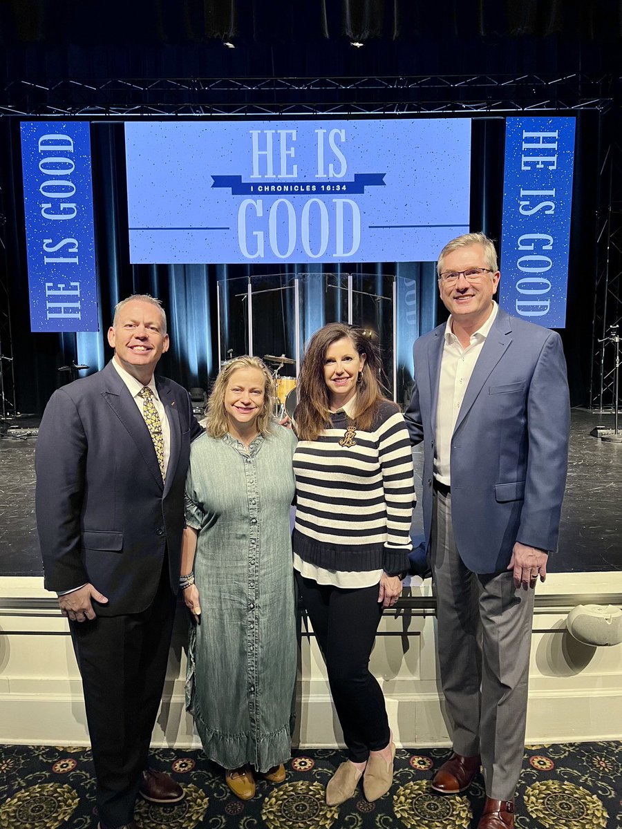 Thank you for coming to preach in chapel, Dr. Chad Edgington, great message this morning. So glad that Dr. Ronnny Marriott and his wife Robin were on campus today, for Dr. Marriott to speak to our ministry students as the President of the BGCT. Always love hosting @HPUTXAlumni!