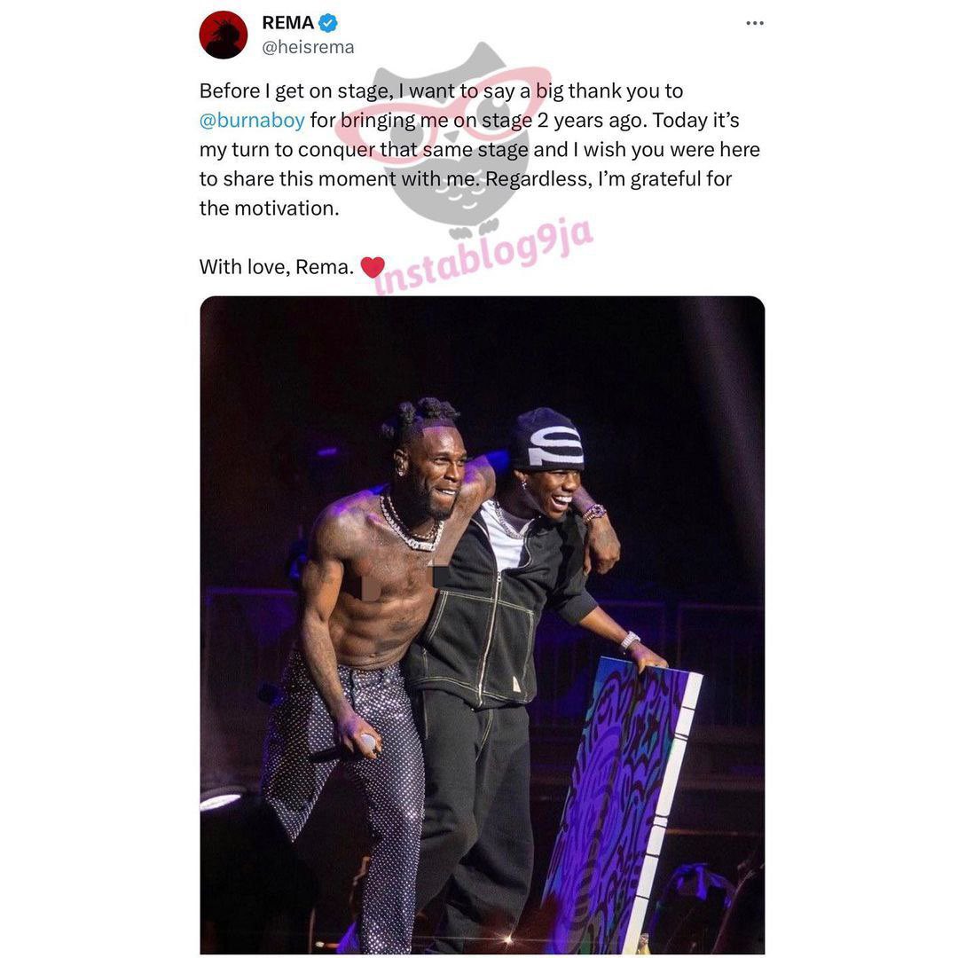 Egba_Influencer's tweet photo. New cat's attribute to another, shutting down 02 arena is a dream come true for Rema
Don Jazzy #RemaO2Live Oladips NLC and TUC) https://t.co/xEPpPnur9b