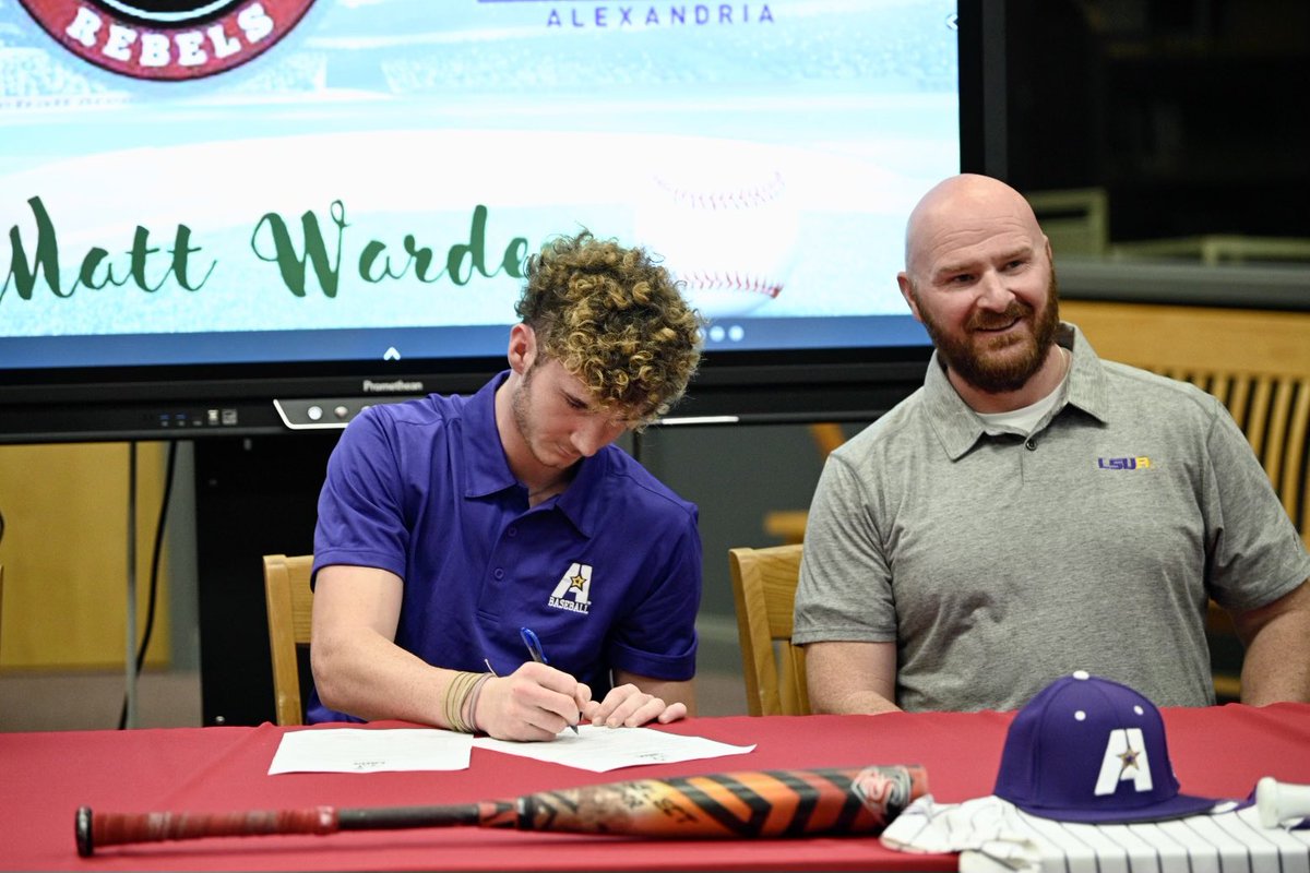 Congratulations to senior Matt Warden on signing with LSUA!