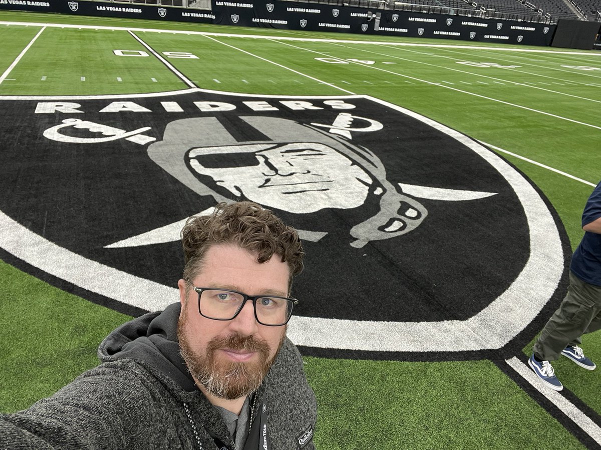 CHFAEI's tweet photo. Allegiant stadium looks amazing! The Raiders organization puts one though the posts with this #raiderstour Thanks to our guides Keyna and Chris https://t.co/VRujDuqKws