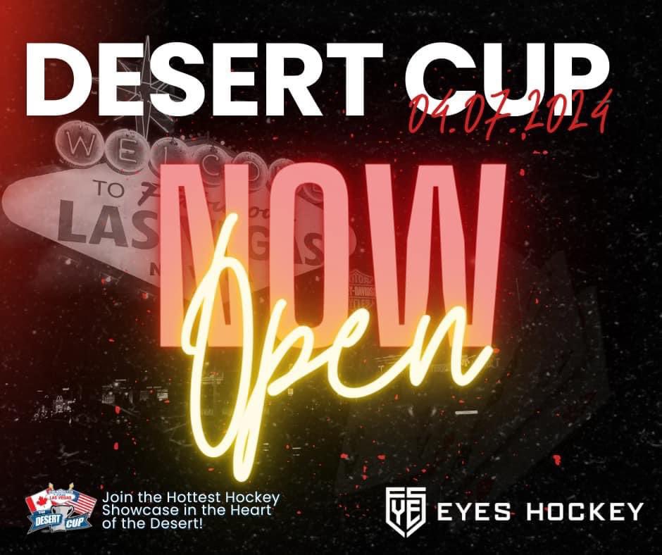 🔗 Head over to dcvegas.com NOW to get all the details and submit your application.
Lace up those skates, grab your gear, and get ready for an unforgettable hockey experience! 

#DCVegasShowcase #YouthHockey #EyesHockey #FutureStars Desert Cup Las Vegas