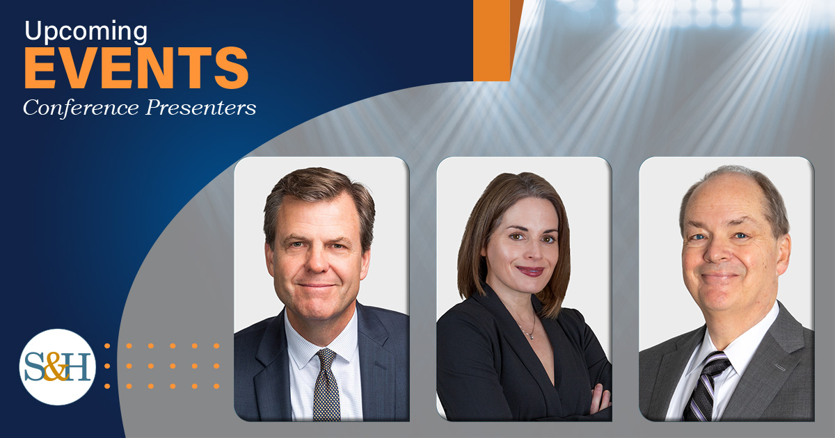 Sulloway will be well represented at the upcoming Massachusetts Insurance and Reinsurance Bar Association fall conference.  Attorneys Robert Whitney, Jessica Park and John Harding will be presenters.
mireba.org
#MIReBA #InsuranceLaw #TeamSulloway