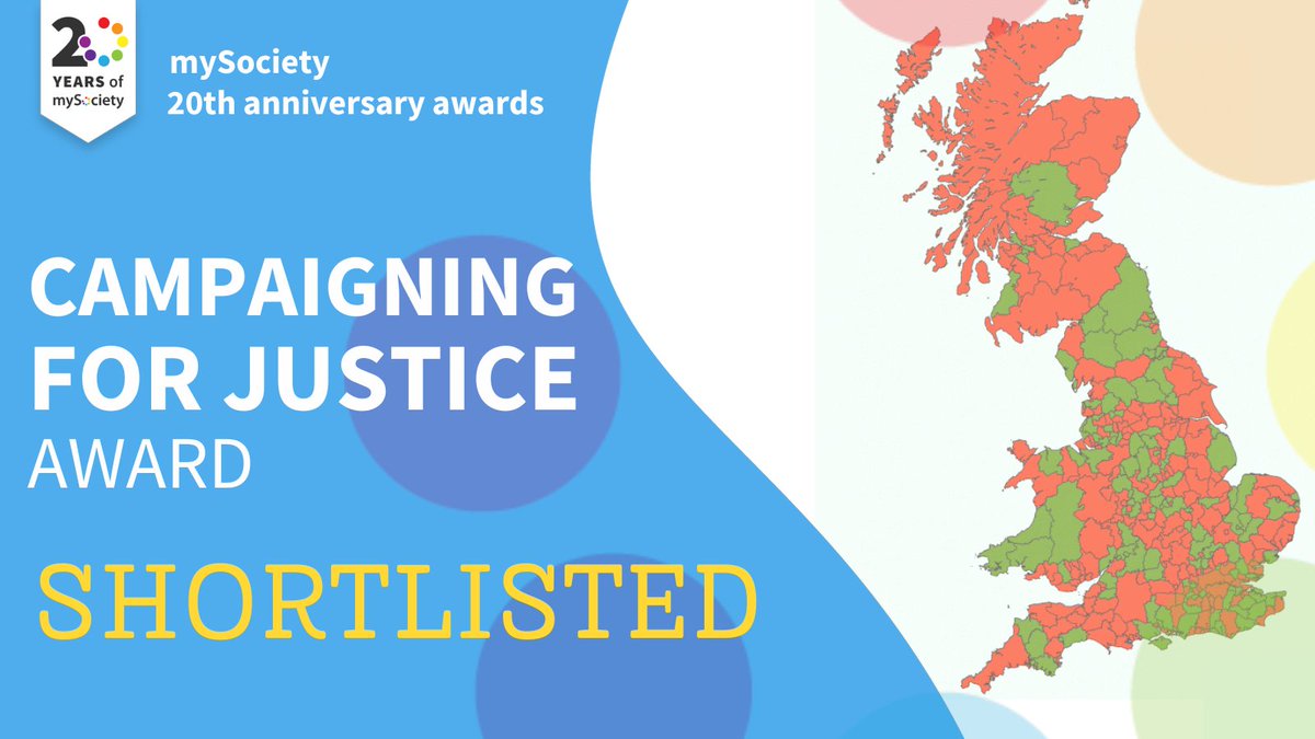 Our first nominee in this final category is Doug Paulley @doug_paulley who is a long-time user of #FOI to advocate for disabled people, especially around public transport access. #mySocietyAwards