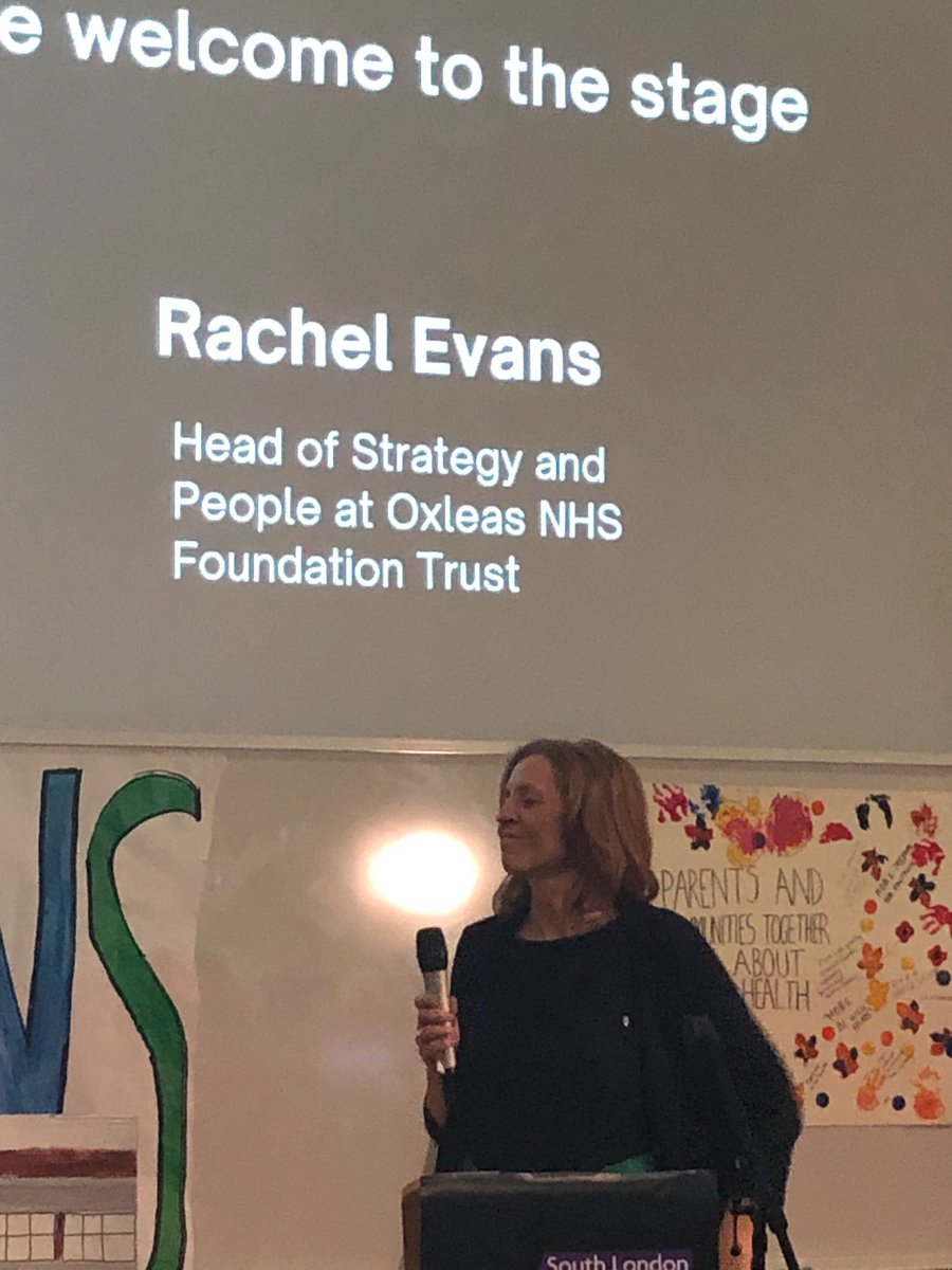 OxleasNHS's tweet photo. Rachel Evans pledges on behalf of Oxleas NHS at tonight’s South London Listens community event. Together we can improve health and build stronger communities!!! https://t.co/K9PnLqCCVH