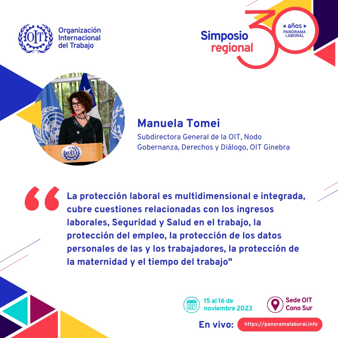OITAmericas's tweet photo. @Udelaruy @el_BID @RodrigoArim1 @verini28 @OITconosur @ilo En el segundo panel del #SimposioRegional 🌎 las y los invitados reflexionaron la protección laboral en el contexto de los cambios tecnológicos y las transformaciones en el mundo del trabajo en #ALyC

📺 Revive la transmisión en https://t.co/FT38k9YHn5

#PanoramaLaboral30Años https://t.co/DFpcEu2Kfo
