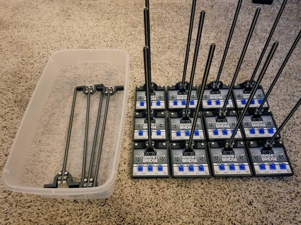 lixielabs's tweet photo. 📦 Final Batch Update!

As of this week, the current batch of #SensoryBridge and #MiniMast orders are fully complete! Many thousands of parts are in this photo.

Thank you all for your patience as I completed these, this was my first time doing direct sales to this extent, (1/2) https://t.co/1jpEJ8ITu9