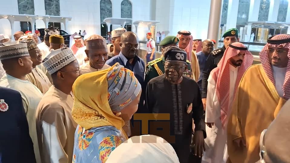 NTANewsNow's tweet photo. NEWS FLASH

President Bola Tinubu departs Saudi Arabia for Bissau, honours invitation to the 50th Independence Day commemoration of Guinea-Bissau.
📷 @MDanwahab https://t.co/oY3rQcjHZF