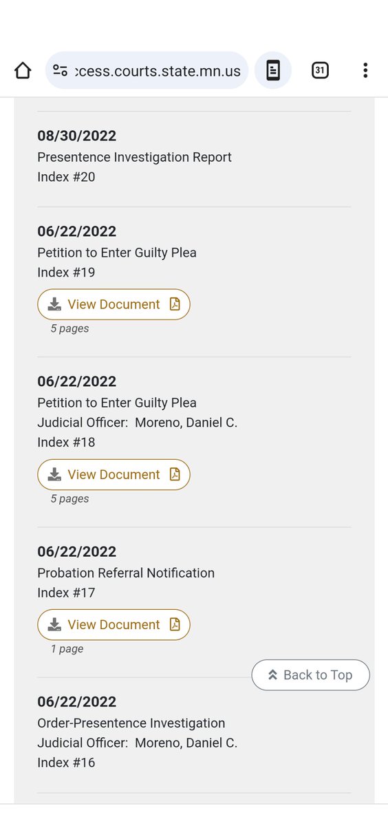 @abbyhonold Yep. The company was still booking him in August even though he had plead guilty in June. Records can be viewed at: publicaccess.courts.state.mn.us/CaseSearch Case #: 27-CR-21-15802 ❗TW Sexual Assault: the 8/23/21 document titled 'E-filed Comp-Summons' contains a description of the assault.