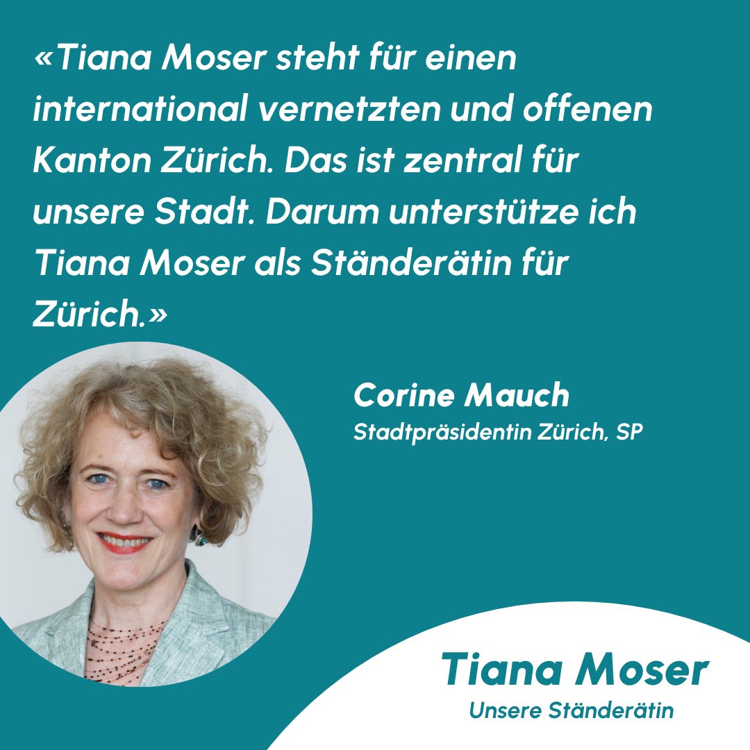 Herzlichen Dank für die Unterstützung Corine Mauch. #wahlench23 #ständeratswahlen23 #zürich #teamtiana