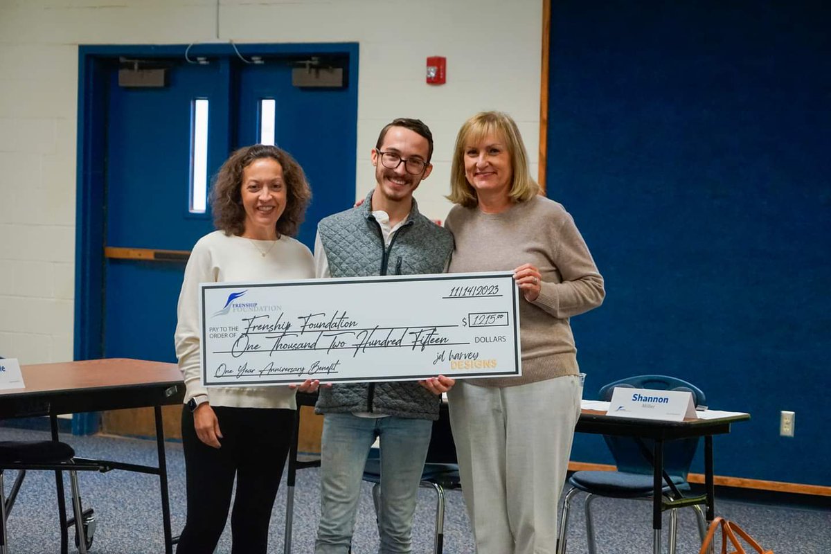 Frenship_FFL's tweet photo. We had a special guest stop by our Nov. board meeting! JD Harvey is a past Character Scholarship recipient &amp; just donated $1,215 to help us continue our Teacher Grant &amp; Student Scholarship initiatives! These funds are from his business's 1 yr anniversary celebration fundraiser! https://t.co/2FhP4r1ERK