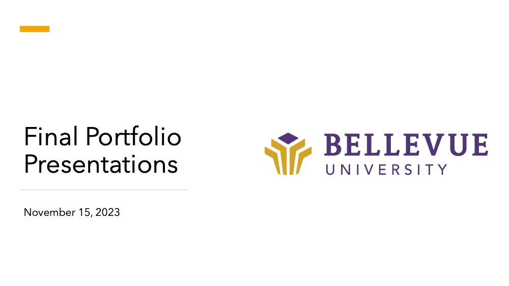 josephlocicero's tweet photo. Tonight is the night! Final presentations for my @BellevueU #portfolio class are starting soon. I am looking forward to seeing the students showcase their updated designs. Good luck to all!  #BellevueUniversity #fallsemester #capstoneclass #designschool #OnlineEducation https://t.co/kPKMaNB7IQ