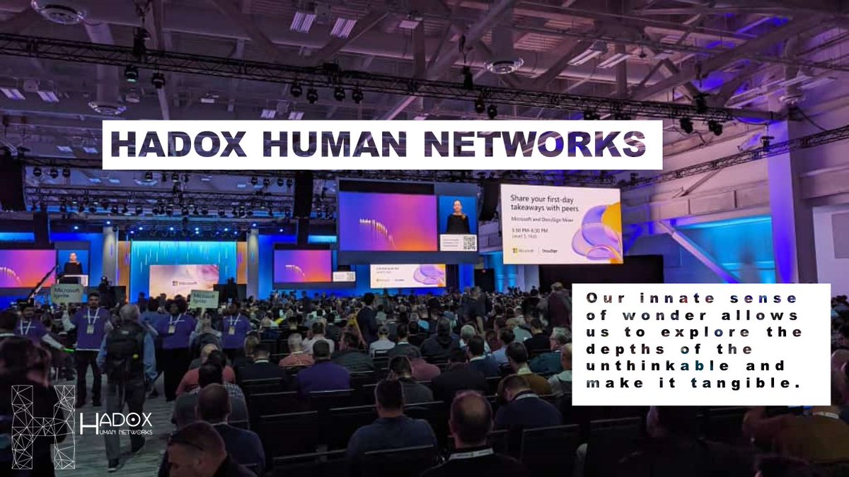 Our innate sense of wonder allows us to explore the depths of the unthinkable and make it tangible. #MSIgnite #humansense #ArtificialIntelligence <a href="/MS_Ignite/">Microsoft Ignite</a>